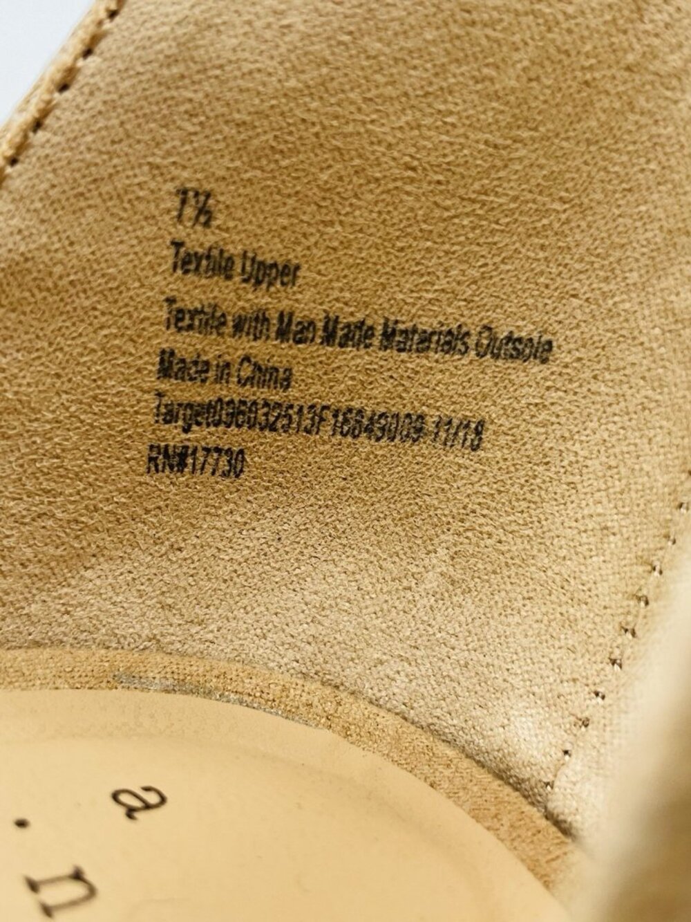 A New Day Womens Shoes Size 7.5 Tan Brown Wedge Heel Ankle Strap Comfort Sandals - Picture 10 of 11